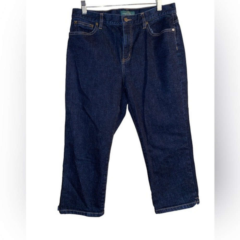 Lauren Ralph Lauren Women’s Capri Jeans Stretch Dark Wash‎ Size 10